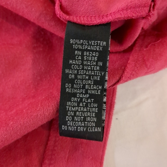 Ravel women's Hi/Lo back long sleeve button down pink shirt, size M - Picture 5 of 8